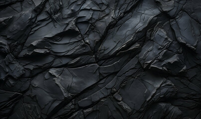 Dark, textured black stone background.  Perfect for design projects needing a rugged, dramatic feel.