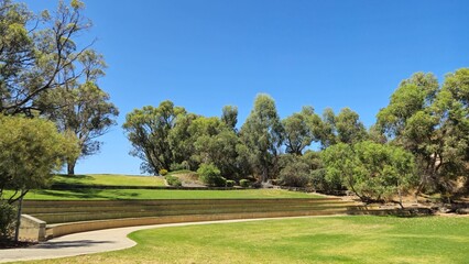 course with trees