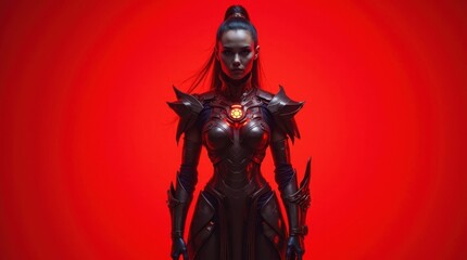 Fototapeta premium Futuristic Warrior Prince Portrait