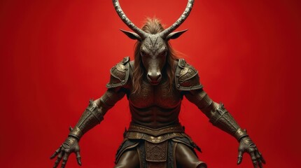 Fototapeta premium Mythical Centaur Warrior Portrait
