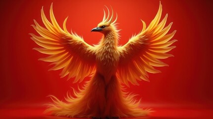 Phoenix-Human Hybrid Portrait