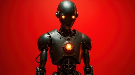 Fototapeta premium Portrait of a Steam-Powered Automaton