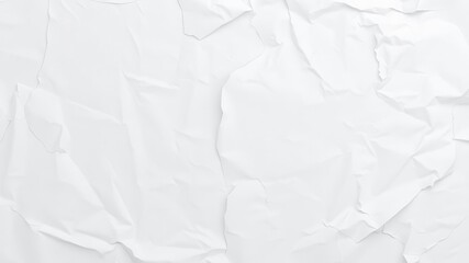 White poster with subtle creases and folds, creating a texture that adds depth and interest to any design, mockup, white, copy space