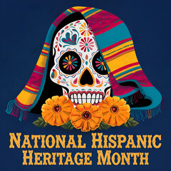 National Hispanic Heritage Month illustration