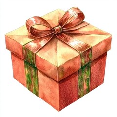 A beautifully wrapped gift box with a shiny ribbon, perfect for celebrations and special occasions.