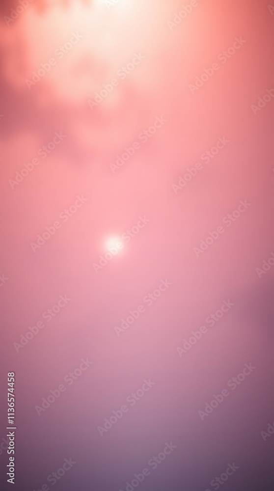 Poster cinematic view of soft sunlight through hazy clouds from a low angle perspective
