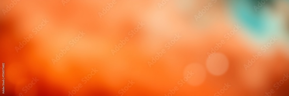 Poster terracotta and teal abstract background with sharp focus elements