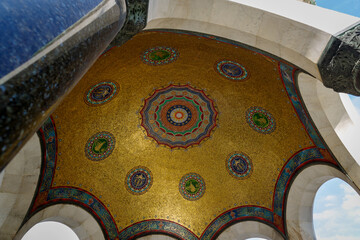 Close up detail of the Neo Byzantine German Fountain, Alman Cesmesi, in the Hippodrome, Istanbul,...
