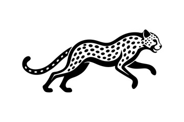 cheetah ready vector illustration