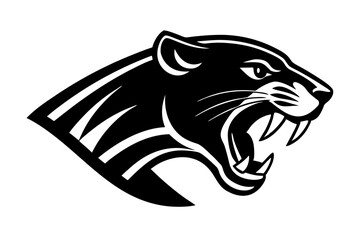 Jaguar Speed Racer Mascot Logo art vector on white background 