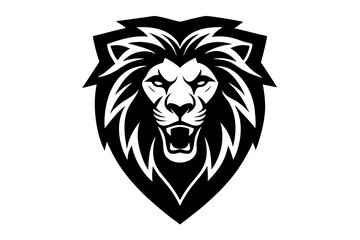 Lion King Crown Mascot Logo art vector on white background 