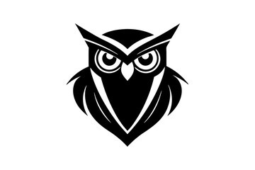 Owl Wisdom Knowledge Mascot Logo art vector on white background 