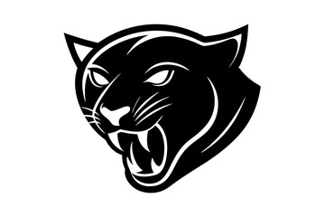 Panther Eye Gaming Mascot Logo art vector on white background 
