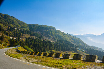 road in mountains in gangtok sikkim
