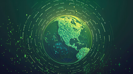 Obraz premium Global Network Connection 