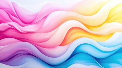 Obraz premium Vibrant Colorful Abstract Swirling mixture of vibrant colors like pink, blue, and yellow, creating a dynamic and energetic abstract art piece.