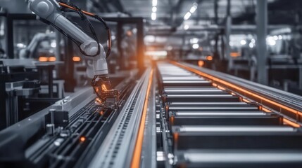 Battery manufacturing assembly line showcasing advanced technology and precision engineering, where skilled workers meticulously assemble components to ensure high-performance energy solutions.