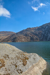 lake in the mountains in change lake gangtok
