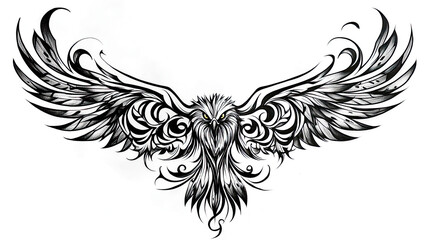 Ornate eagle design.