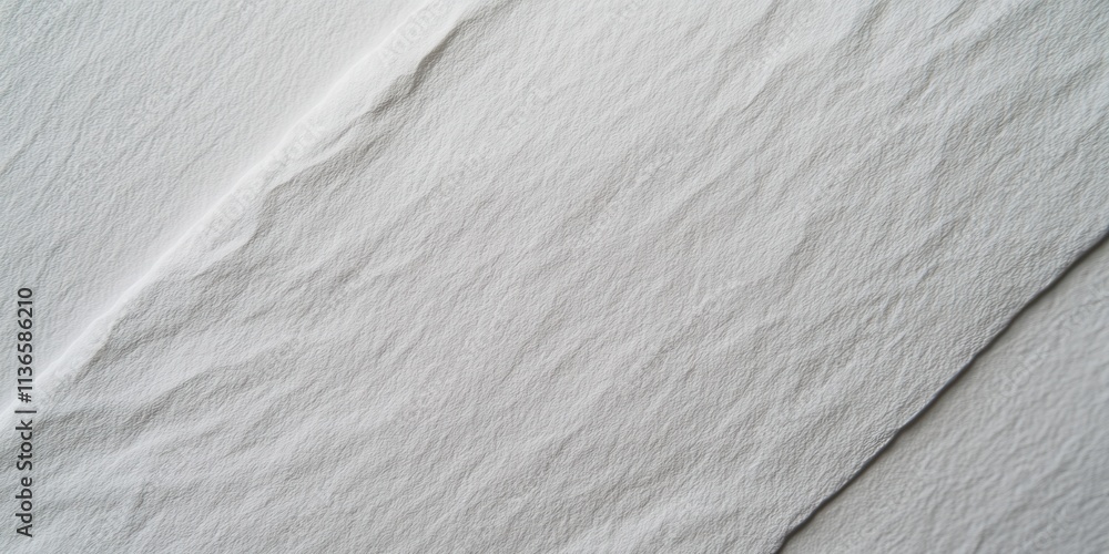 Poster a soft white fabric drapes smoothly, displaying delicate folds and textures under gentle lighting, c