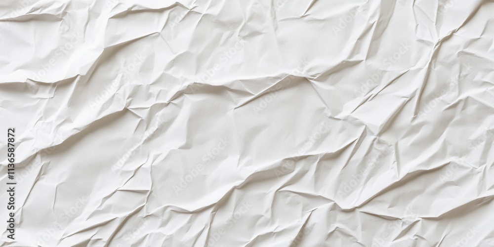 Poster the surface displays an intricate pattern of creases and folds, illuminated by gentle light, highlig