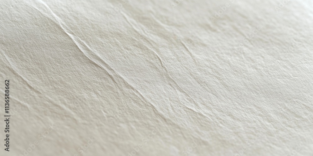 Poster a detailed view of a textured paper sheet highlighting its subtle grooves and lines. the soft surfac