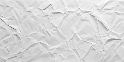 Obraz premium A textured surface of crumpled white paper showcases intricate folds and creases, perfect for backgrounds in creative designs and artistic endeavors. Generative AI