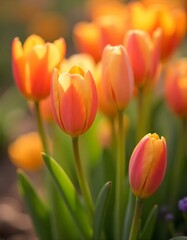 red and yellow tulips