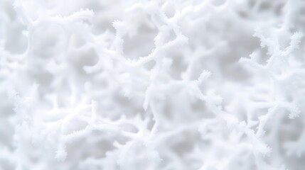 Fototapeta premium A macro shot of frost crystals on a window, intricate winter patterns.