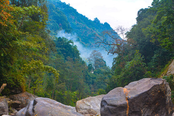 mountain landscape with sky