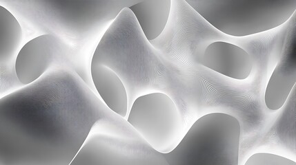 Abstract gray pattern with soft glowing edges creating a clean design