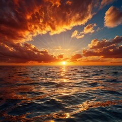 Obraz premium sunset over the sea