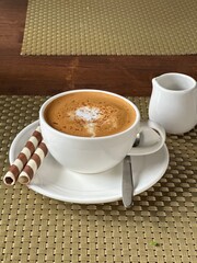 Coconut coffee in a small island in Thailand