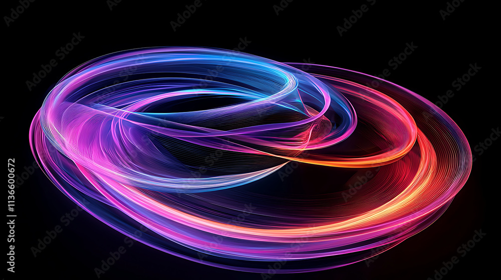 Poster abstract background with glowing lines
