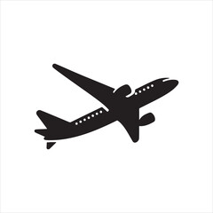 airplane on white background
