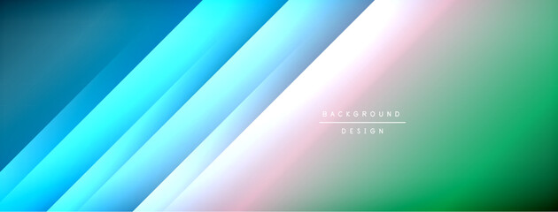 Colorful gradient with lines made of shadow and light. Creative background