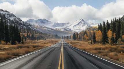 Fototapeta premium road to the mountains