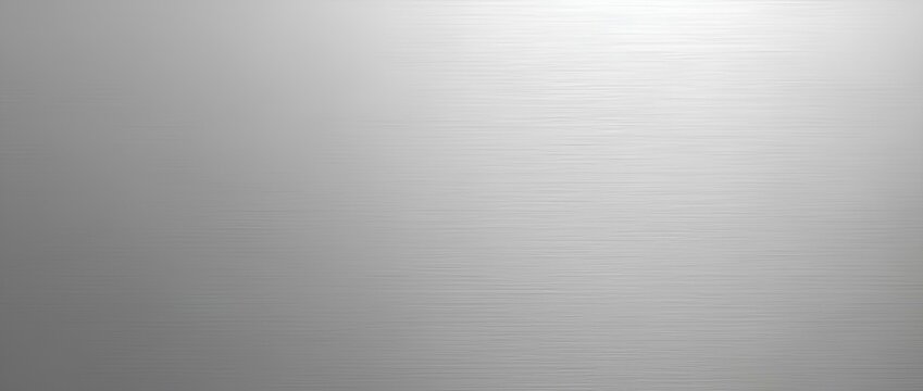 Fine brushed wide metal steel or aluminum plate background of industrial or metallic grey panel with shiny light surface iron metal wallpaper framework of machinery construction engineering 