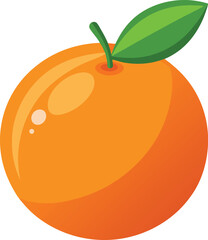 orange fruit vector illustration