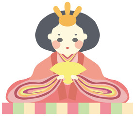 お雛様 ひな祭り　ベクター素材