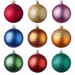 set of christmas balls