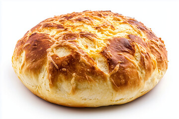 Cheese bun isolated on white background, Selective focus fresh baked cheese bread on white.