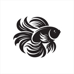 black and white fish
