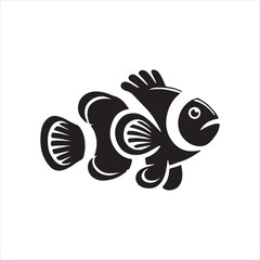 black and white fish