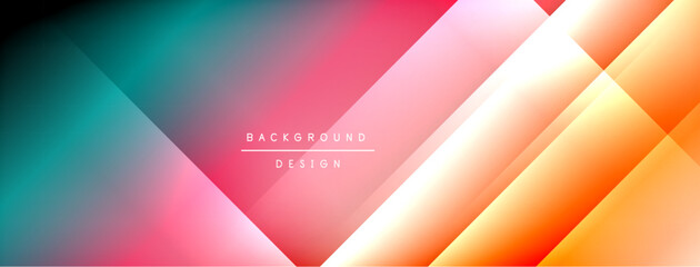 Colorful gradient with lines made of shadow and light. Creative background