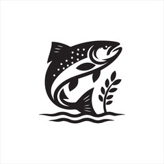 black and white fish