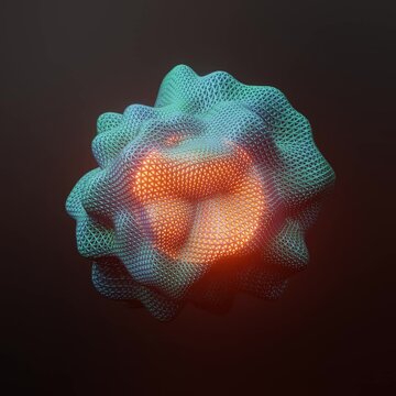 Atom animation make with 3d aplication
