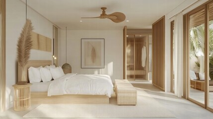 tranquil minimalist bedroom design