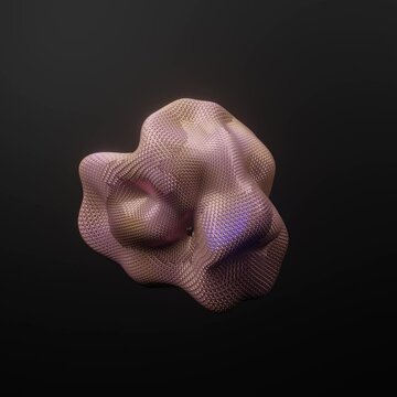Atom animation make with 3d aplication