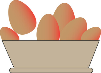 Fototapeta premium easter eggs in a basket